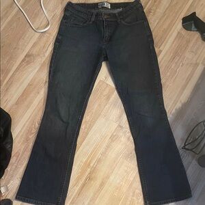 Signature by Levi Strauss Women's Dark Black Flare Jeans